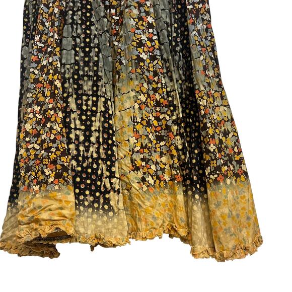 One Body of Love Steve Barraza Boho Hippie Dress Floral Embroidered Size Large - Picture 4 of 12